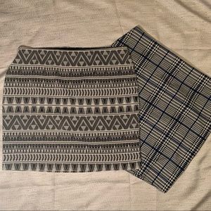 Express Pattern Mini Skirts